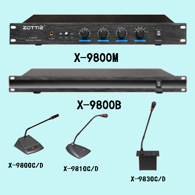 X-9800M X-9800B X-9800C/D X-9810C/D X-9830C/D会议系统