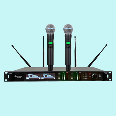 SOUNDZONE SMU-K228 一拖二真分集无线手持/领夹/头戴话筒