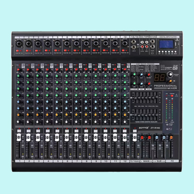 ZTT-R1442 14路4编组带效果USB蓝牙调音台