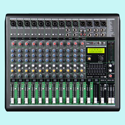 ZTT-M142F 14路2编组 带效果 反馈 USB 7段均衡 蓝牙调音台