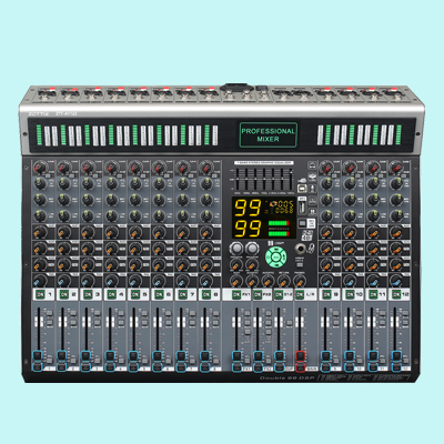ZTT-A1122 12路2编组 双99种效果 分段LED电平显示 USB 7段均衡 蓝牙调音台