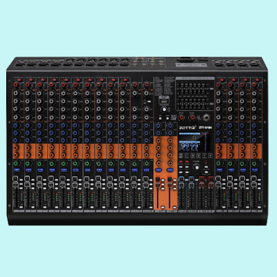 ZTT-D184 18路4编组双99种效果 分段LED电平显示 USB 双7段均衡 蓝牙调音台