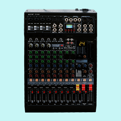 ZTT-R122C 12路2编组带24种效果压限演出USB带蓝牙调音台