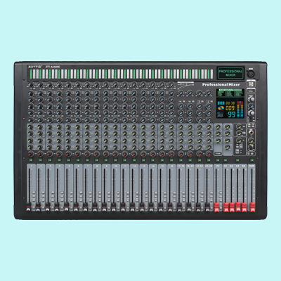  ZTT-A244NC 24路4编组 99种效果 压限噪声门分段LED电平显示 带USB蓝牙调音台